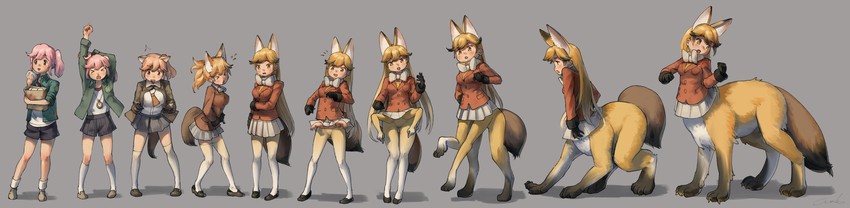 ezo red fox and nana (kemono friends) drawn by welt_(kinsei_koutenkyoku)