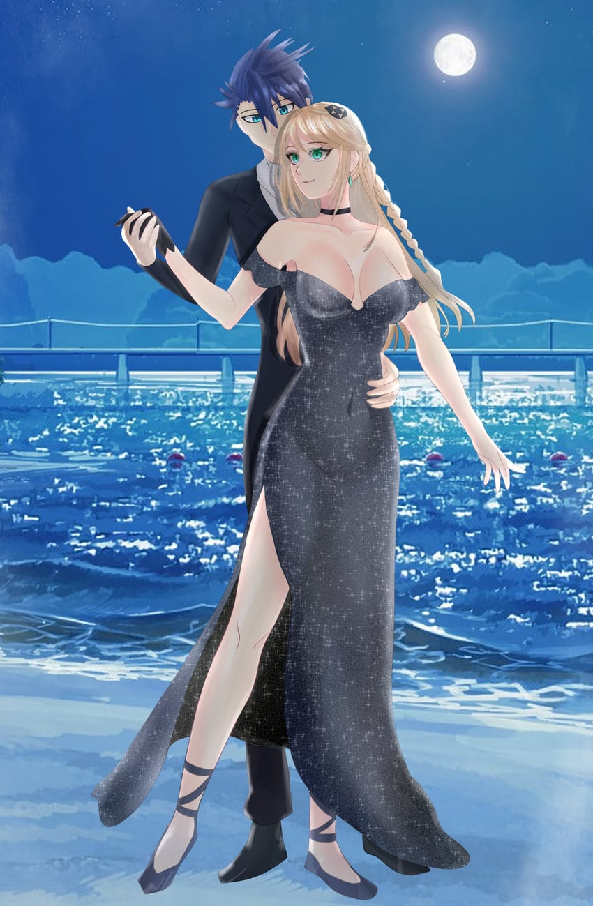 van arkride and elaine auclair (eiyuu densetsu and 1 more) drawn by syndagate