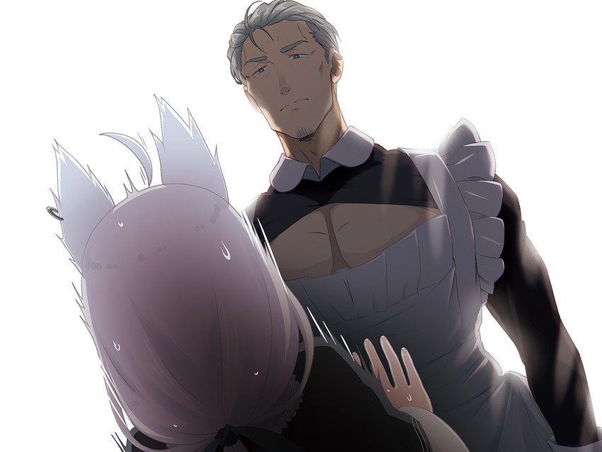 shirakami fubuki and maimoto keisuke (hololive and 1 more) drawn by kabayaki_unagi