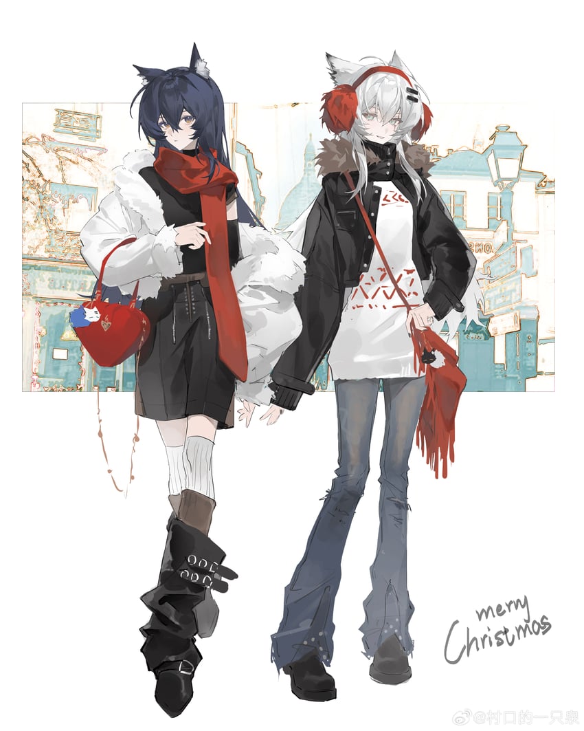 texas and lappland (arknights) drawn by wu_tang_qishui_zhuanying_dian
