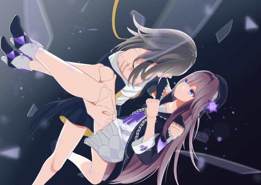 trailblazer, stelle, and herta (honkai and 1 more) drawn by sasaki3rd