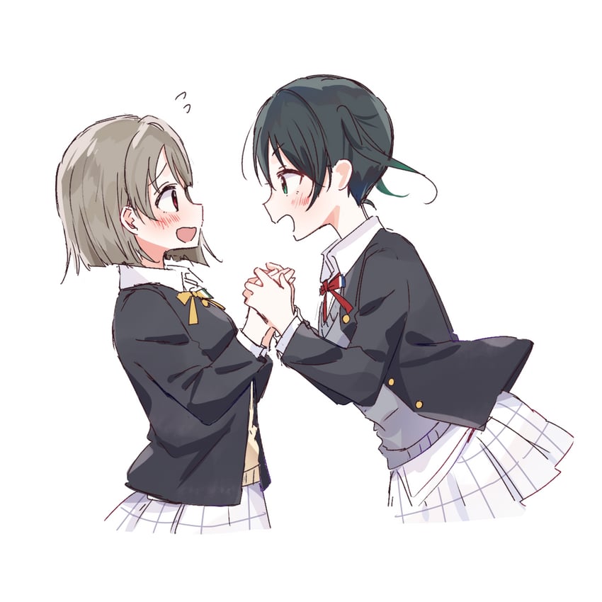 takasaki yu and nakasu kasumi (love live! and 1 more) drawn by watanabe_nako