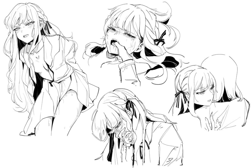 togawa sakiko and yuutenji nyamu (bang dream! and 1 more) drawn by yukikuma_(yukikuma_018)