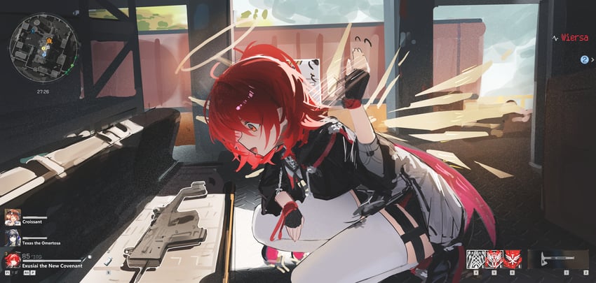 exusiai and exusiai the new covenant (arknights) drawn by wiersa