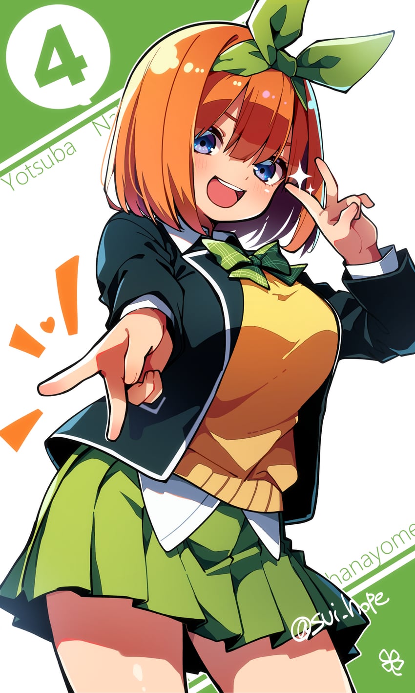 nakano yotsuba (go-toubun no hanayome) drawn by sui_hope