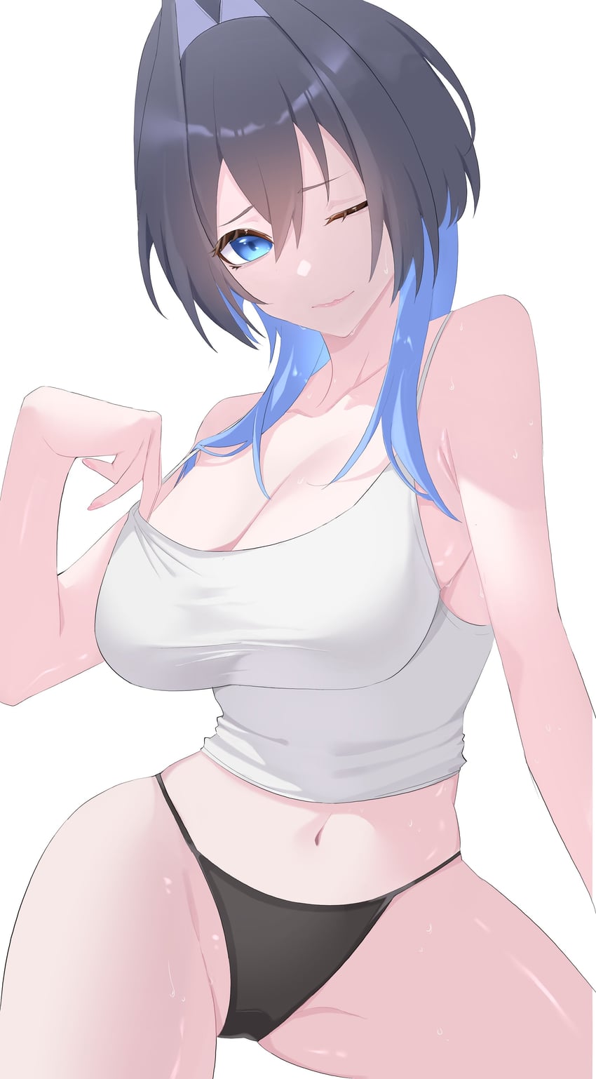 ouro kronii (hololive and 1 more) drawn by mahiruuu