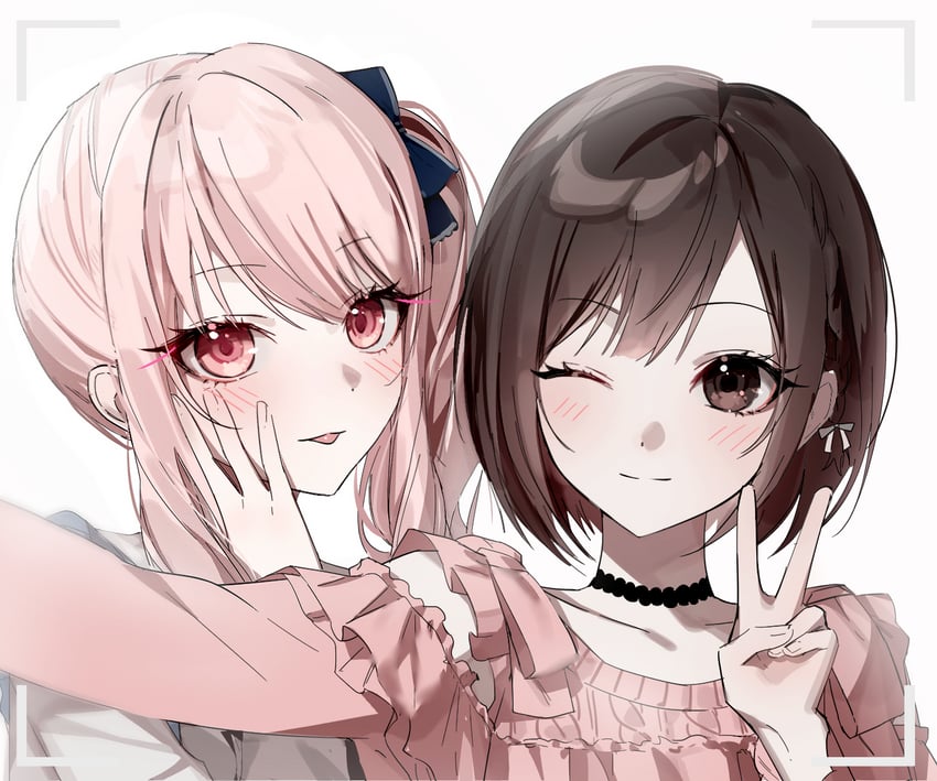 shinonome ena and akiyama mizuki (project sekai) drawn by yuke_(sowon5612)