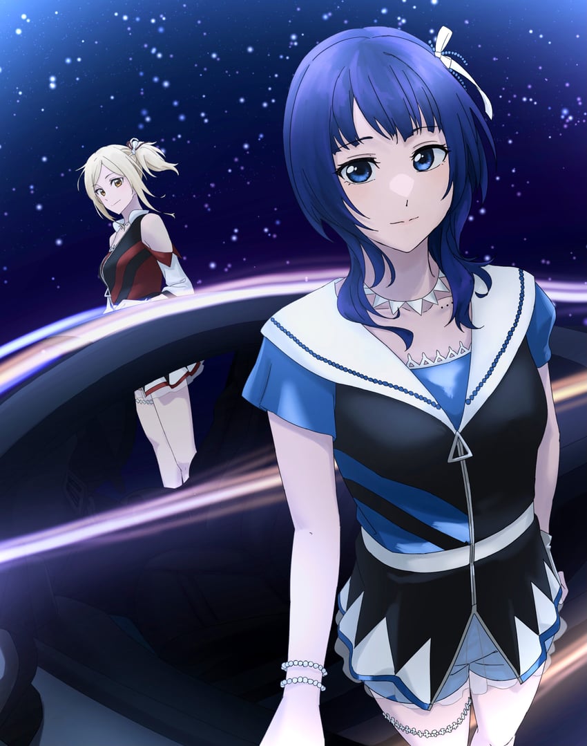 miyashita ai and asaka karin (love live! and 1 more) drawn by s_sho_mkrn