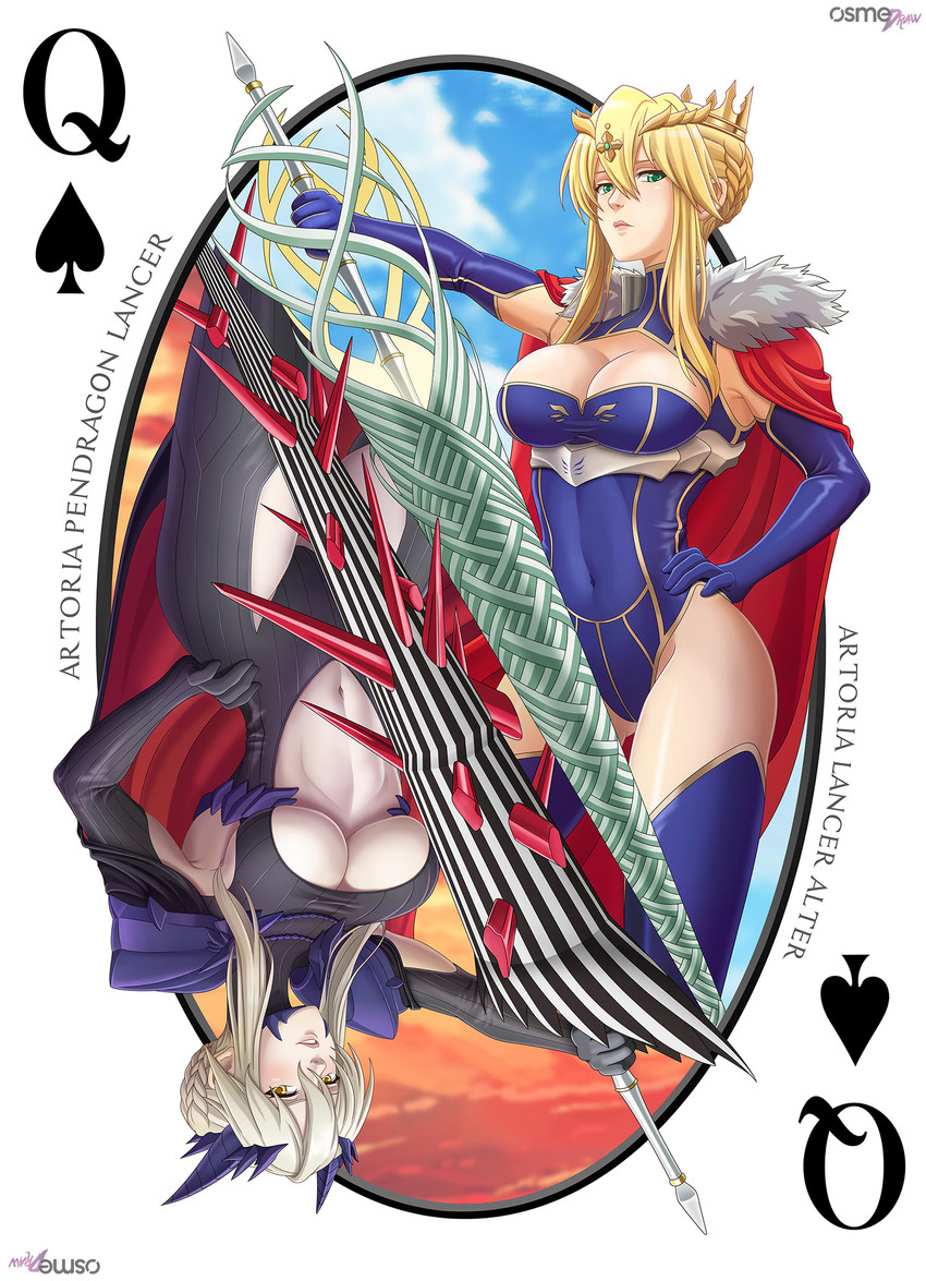 artoria pendragon (fate and 1 more) drawn by osmedraw