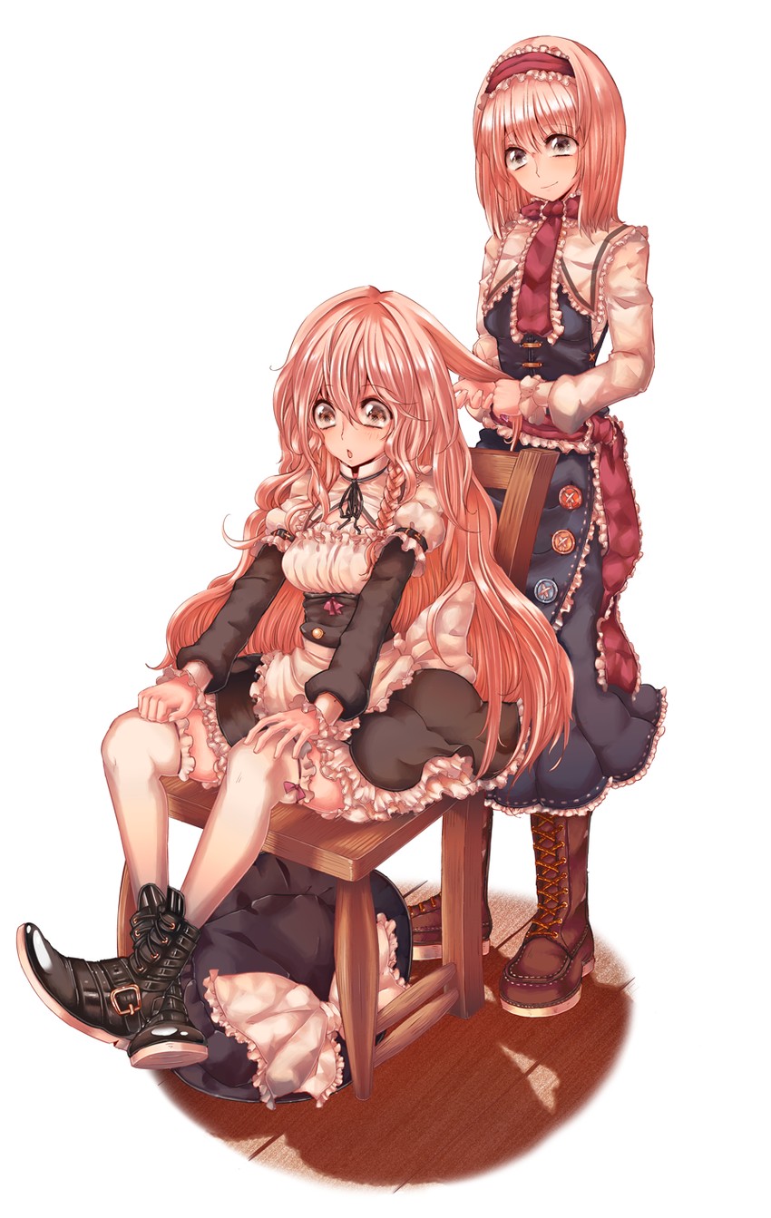 kirisame marisa and alice margatroid (touhou) drawn by cream_(nipakupa)