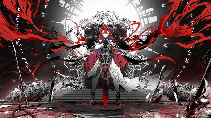 elizabeth rose bloodflame (hololive and 1 more) drawn by a401ff