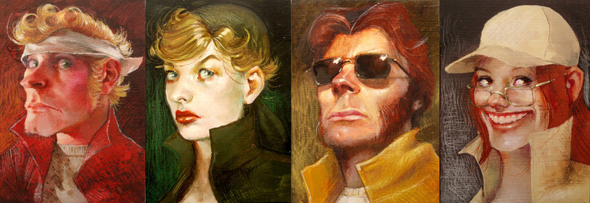 fio germi, kasamoto eri, marco rossi, and tarma roving (metal slug) drawn by paco_rico