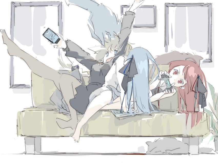 kizuna akari, kotonoha akane, and kotonoha aoi (voiceroid) drawn by feste