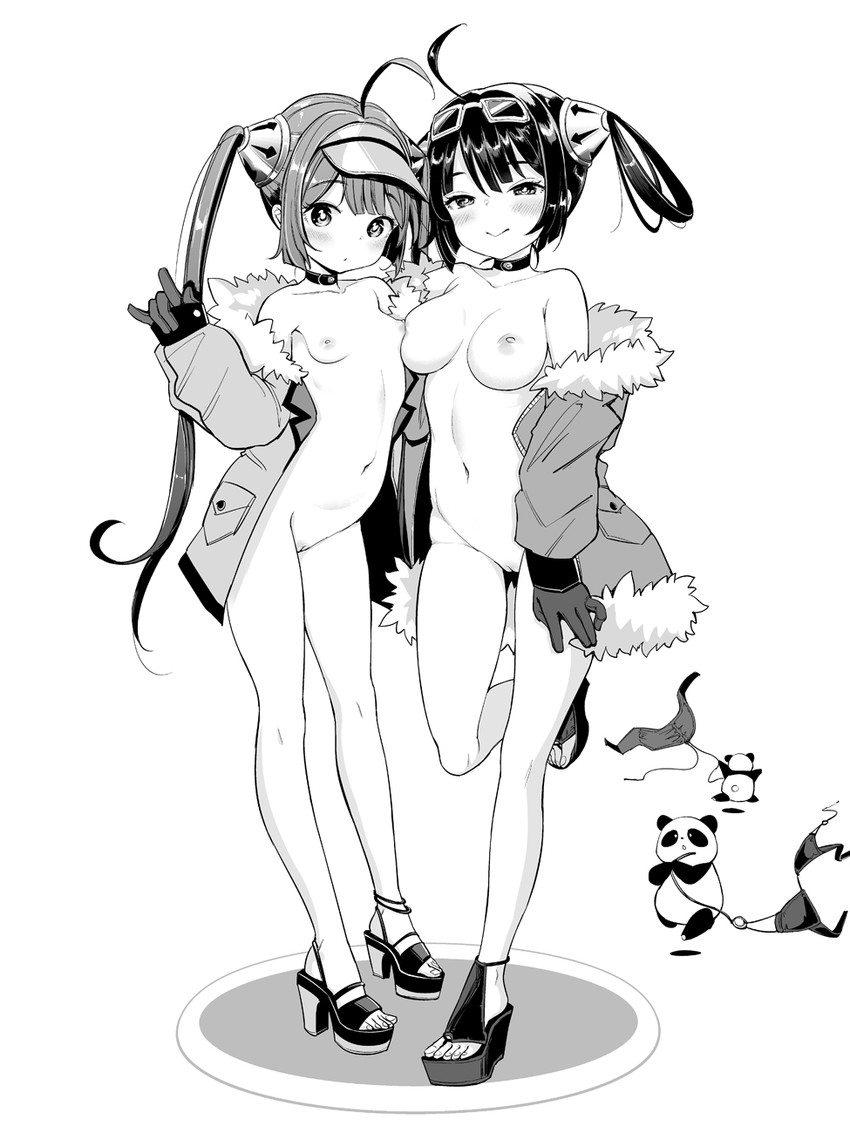 ping hai and ning hai (azur lane) drawn by mojarin_(kihara_mojarin)
