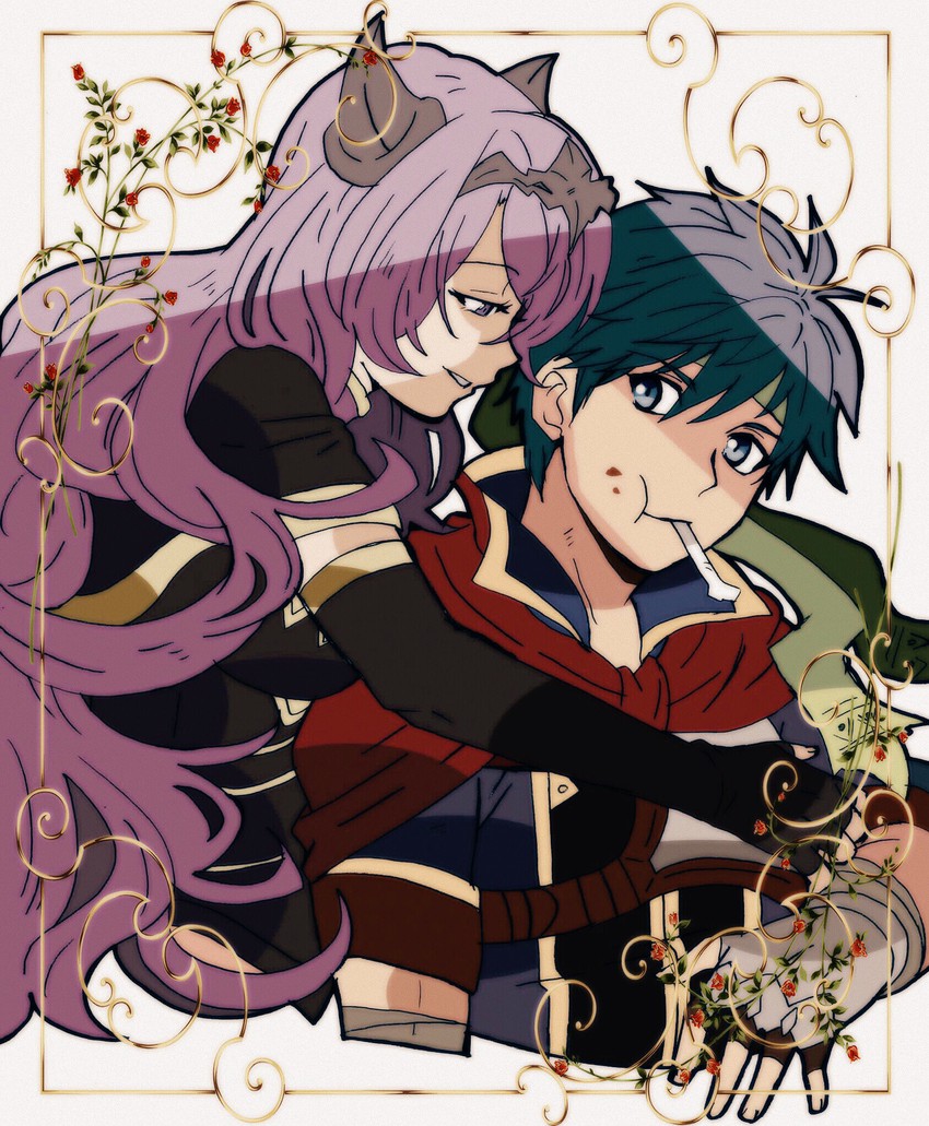 camilla and ike (fire emblem and 3 more) drawn by kiriya_(552260)