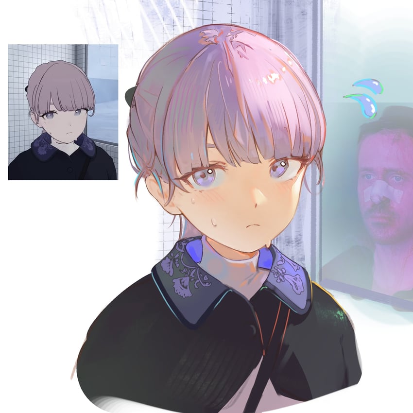 lapwing, k, and ryan gosling (blade runner and 1 more) drawn by liebebento_(dosilan)