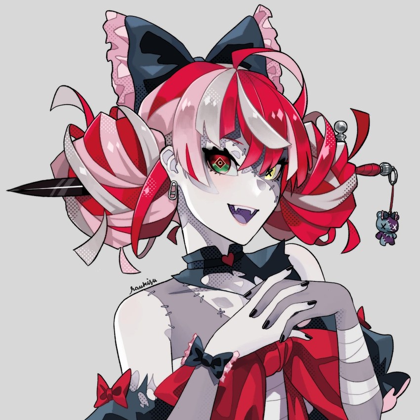 kureiji ollie and udin (hololive and 1 more) drawn by raukisu