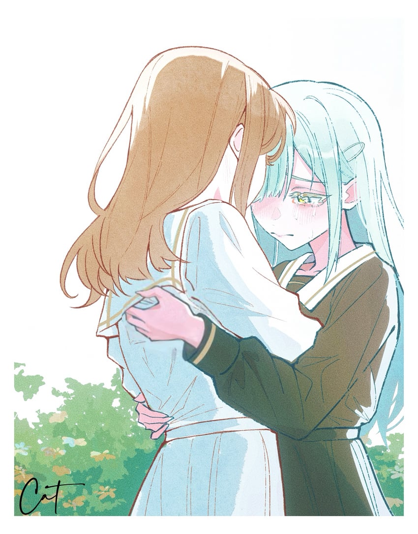nagasaki soyo and wakaba mutsumi (bang dream! and 1 more) drawn by huaxue_maomi