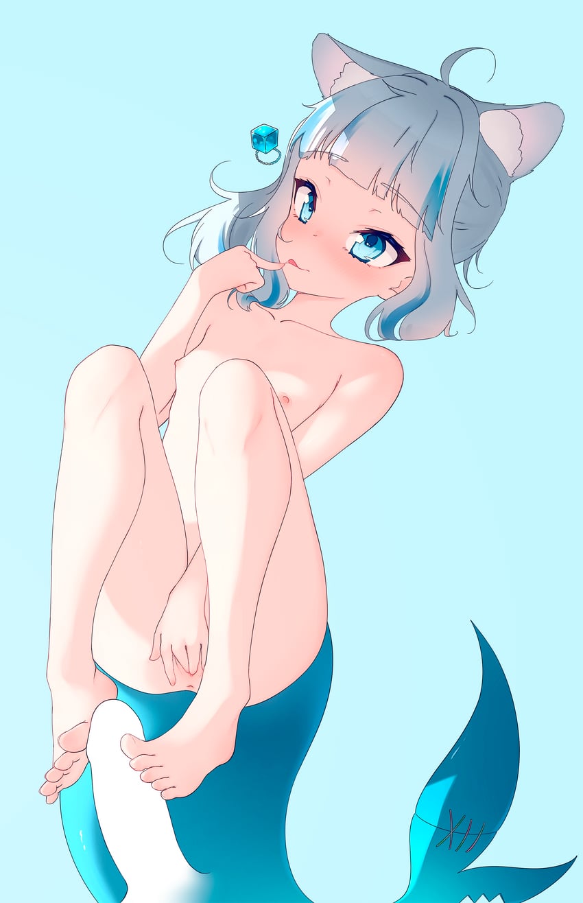 gawr gura (hololive and 1 more) drawn by lucasyecla99