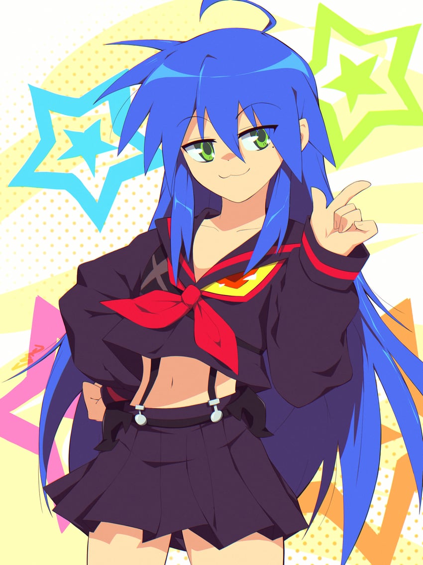 izumi konata and senketsu (kill la kill and 1 more) drawn by goodboideogie