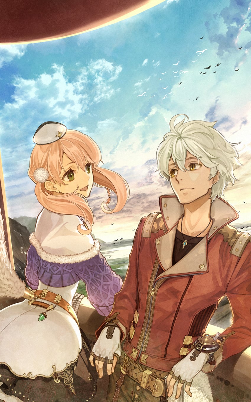 escha malier and logix ficsario (atelier and 2 more) drawn by hidari_(left_side)