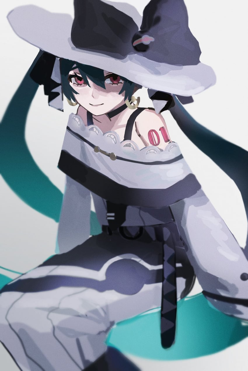 hatsune miku and dark miku (pokemon and 2 more) drawn by iwonu