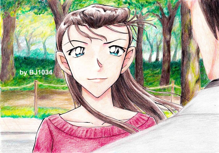 haneda shuukichi and miyamoto yumi (meitantei conan) drawn by bj1034_(tosashi)