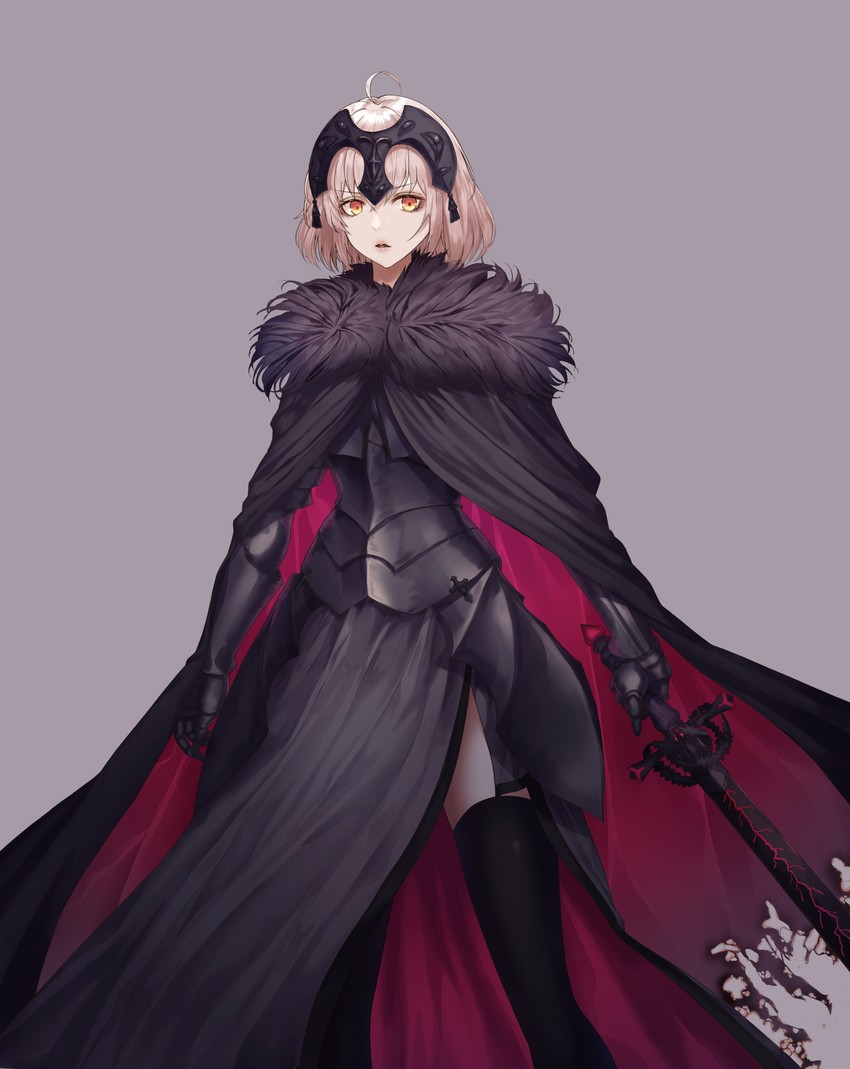 jeanne d'arc alter (fate and 1 more) drawn by helawid