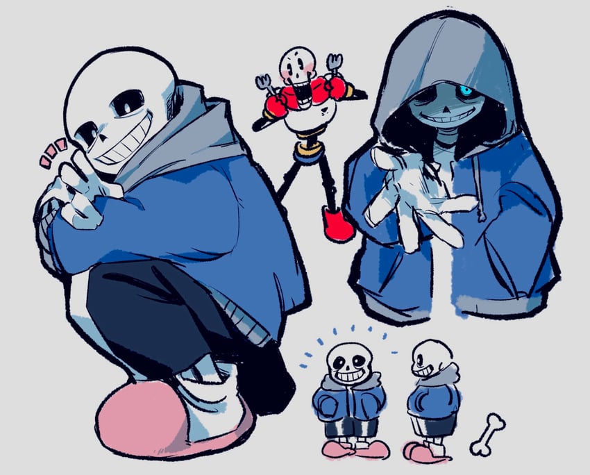 sans and papyrus (undertale) drawn by g_c_hori