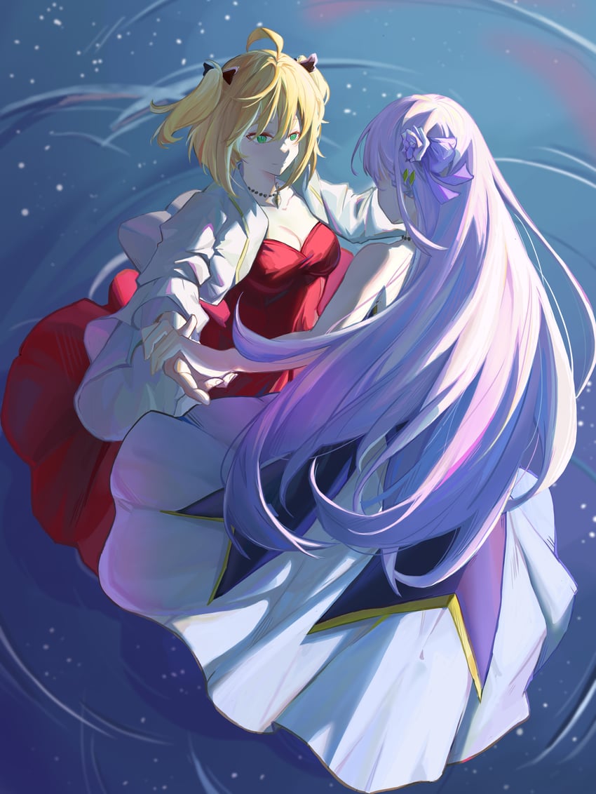 anisphia wynn palettia and euphyllia magenta (tensei oujo to tensai reijou no mahou kakumei) drawn by yuko_(user_uuju2584)