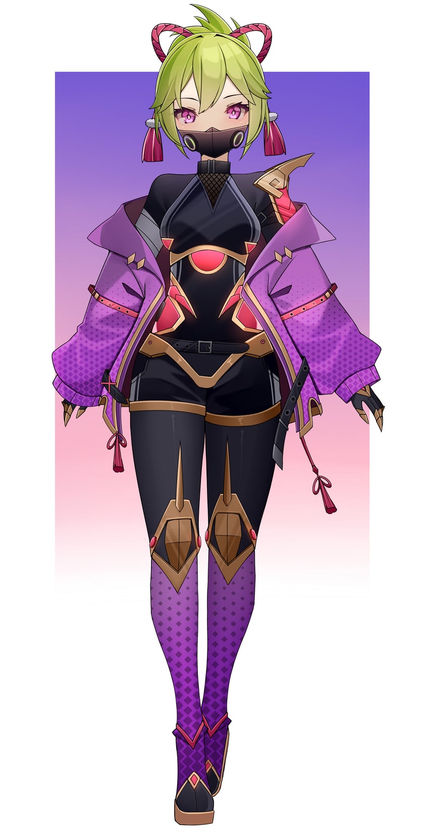 kuki shinobu (genshin impact and 2 more) drawn by wayanfa