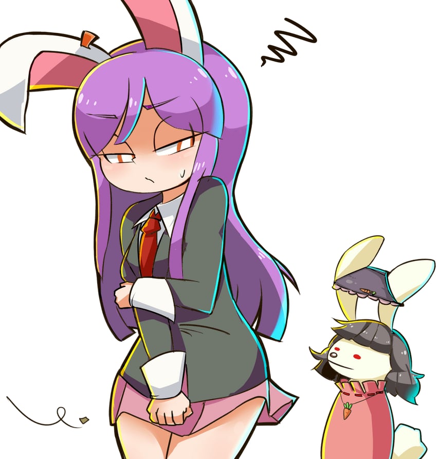 reisen udongein inaba, inaba tewi, kofji, and maru (touhou and 1 more) drawn by ayuki_(47881314)