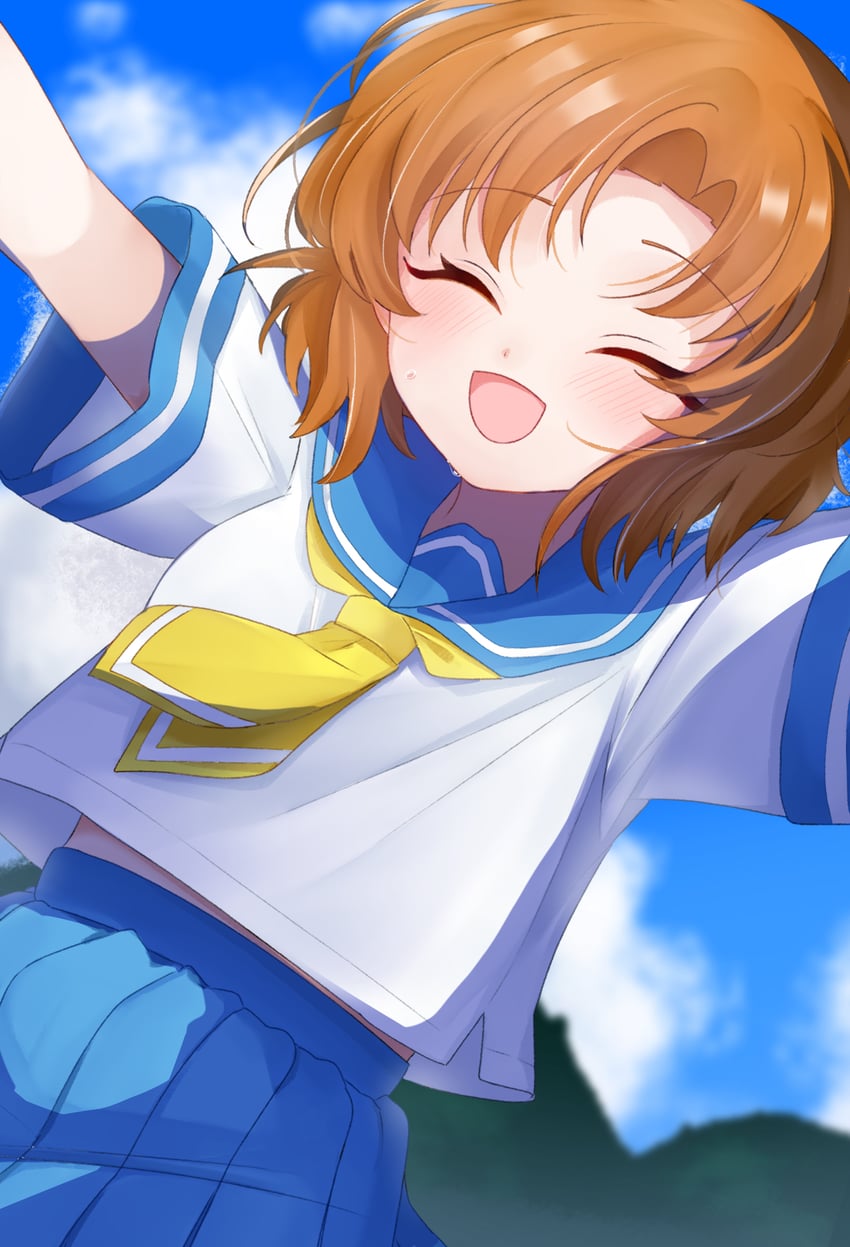 ryuuguu rena (higurashi no naku koro ni) drawn by hoya_(user_hjrz3748)