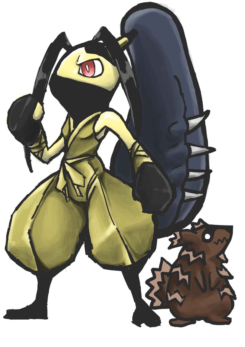 mawile and ibuki (pokemon and 1 more) drawn by sakurametaru