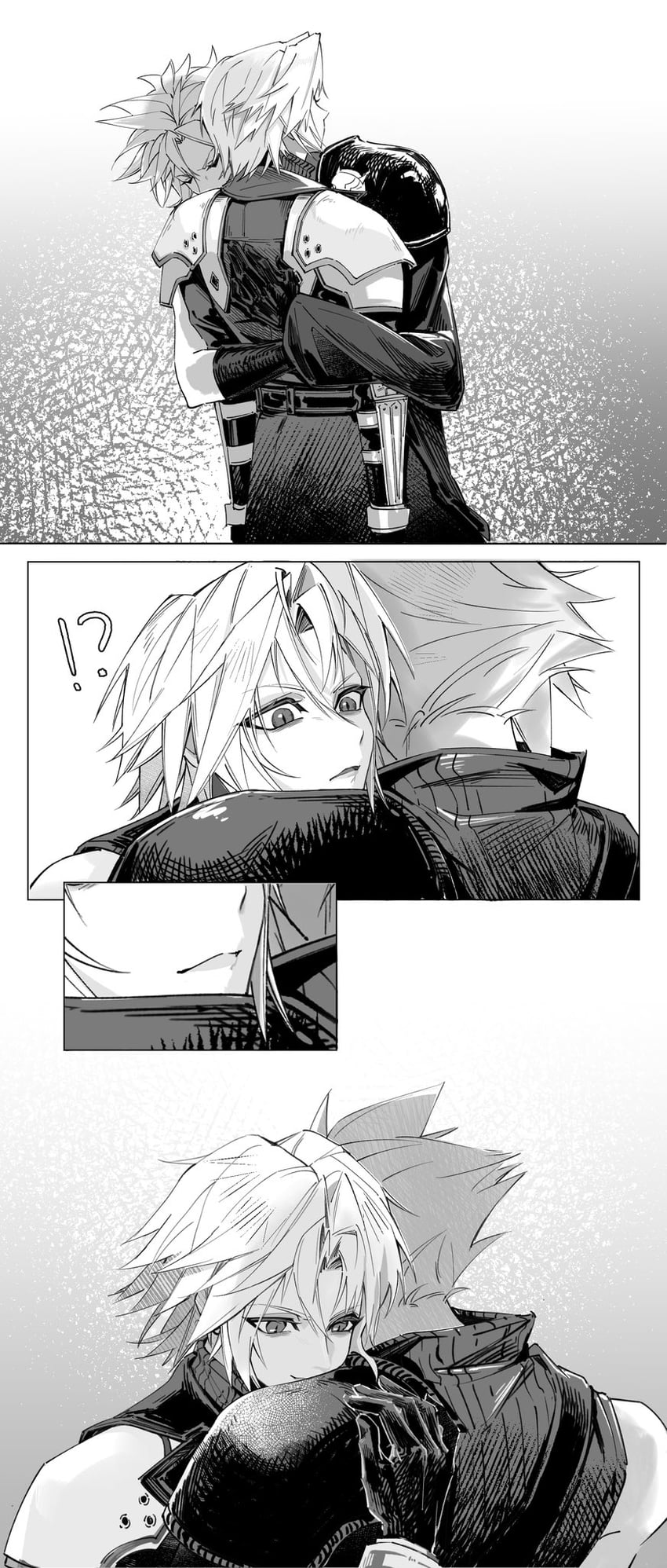 cloud strife and sephiroth (final fantasy and 3 more) drawn by ogawarin1
