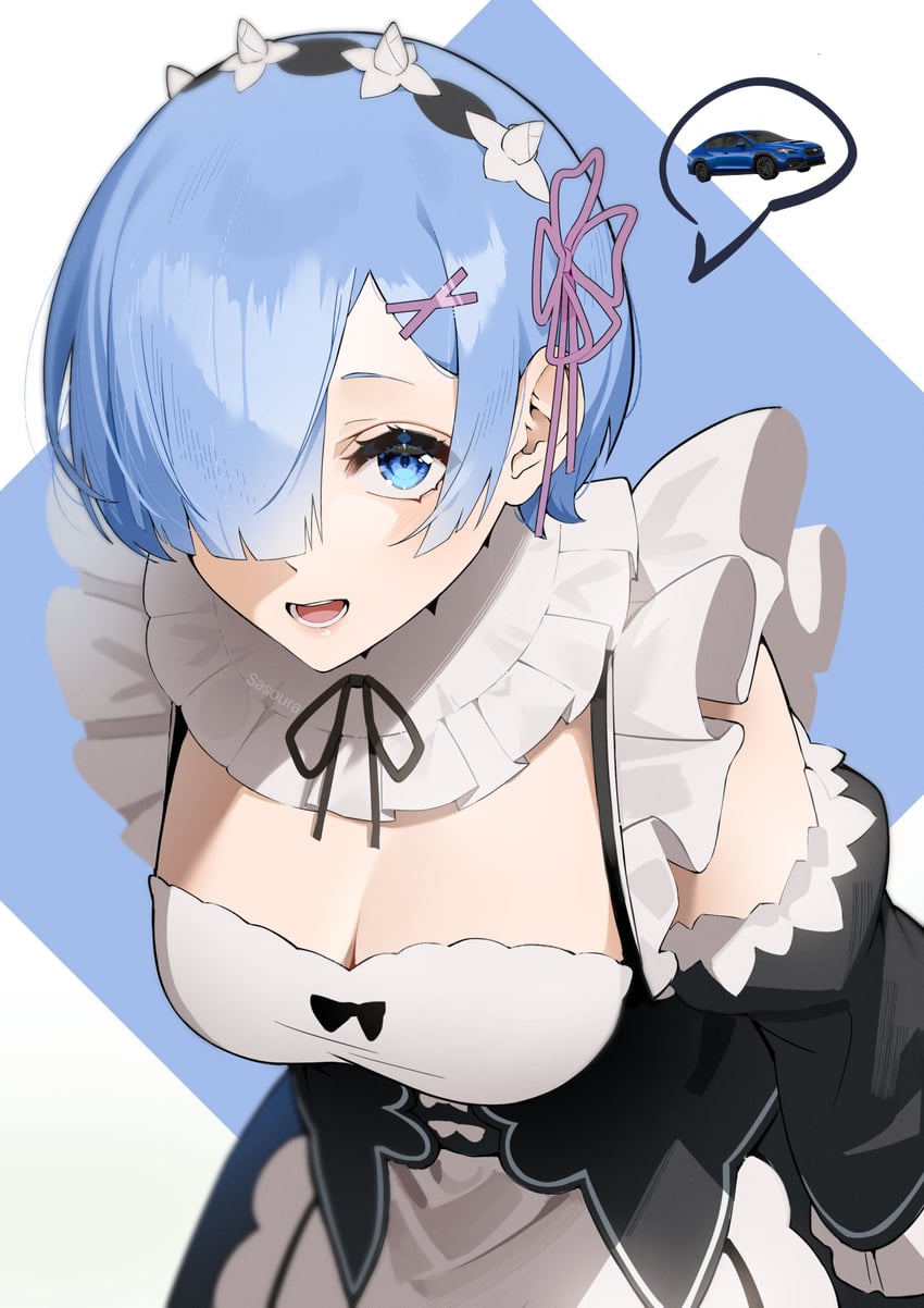 rem (re:zero kara hajimeru isekai seikatsu) drawn by sasoura