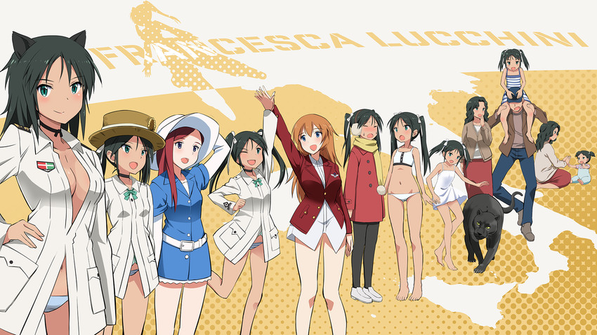 charlotte e. yeager, francesca lucchini, and maria pier di romagna (world witches series and 1 more) drawn by kaneko_(novram58)