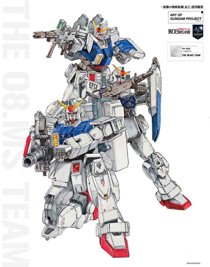 ground gundam (gundam and 1 more) drawn by steven_(sz0097)