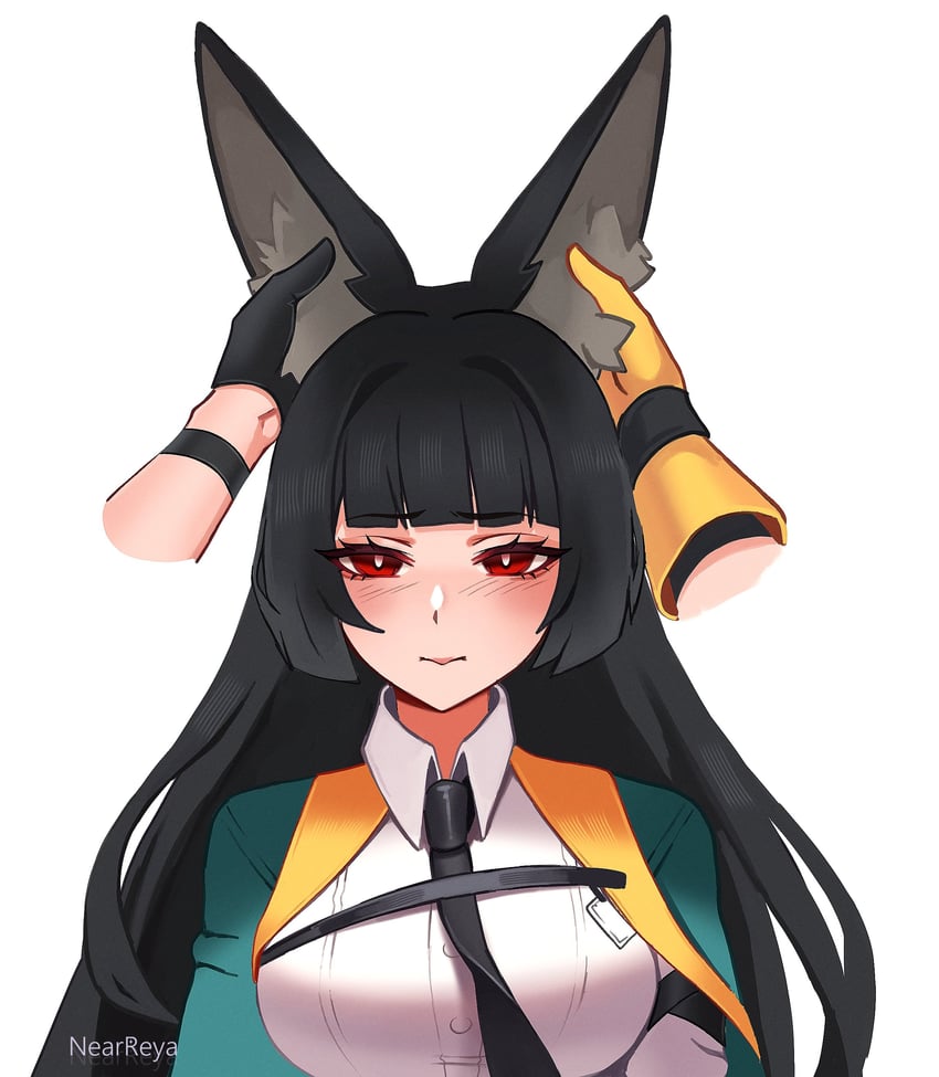 hoshimi miyabi and asaba harumasa (zenless zone zero) drawn by by_nearreya