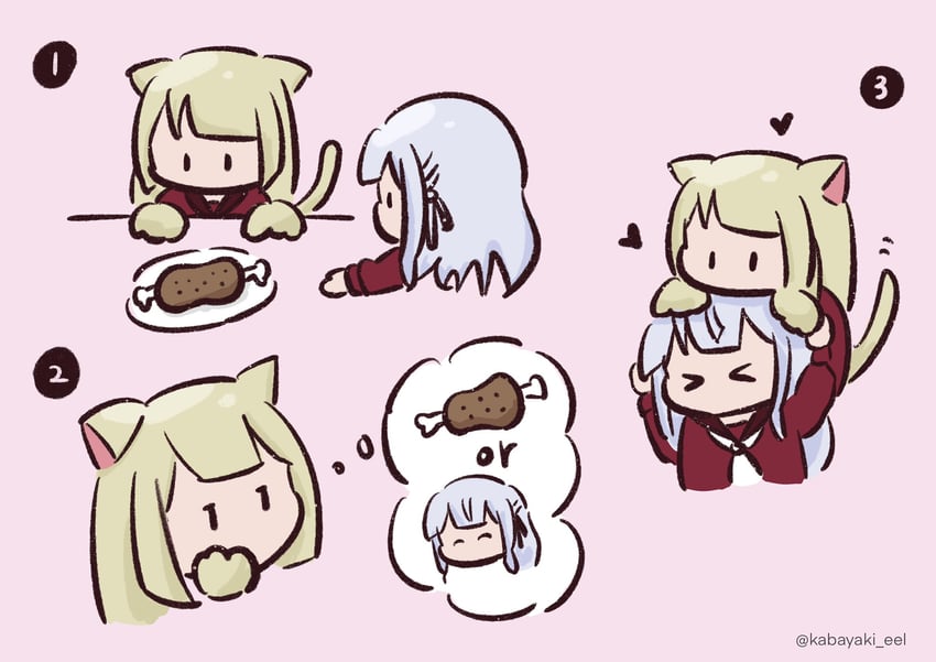 kon kanaho and miyagawa takane (assault lily) drawn by kabayaki_(kabayaki_eel)