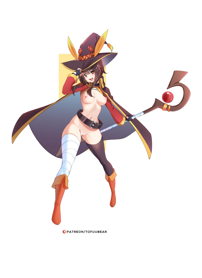 megumin (kono subarashii sekai ni shukufuku wo!) drawn by tofuubear