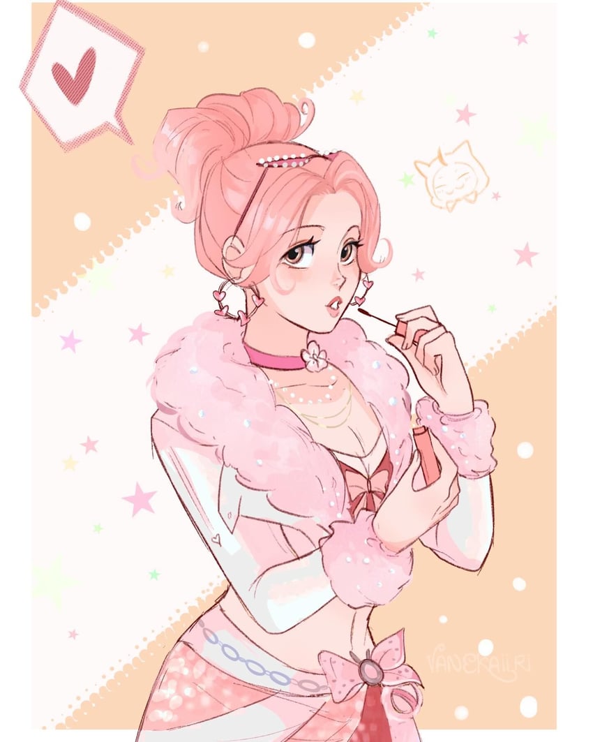 momo and pink bunny (nikki and 1 more) drawn by vanekairi