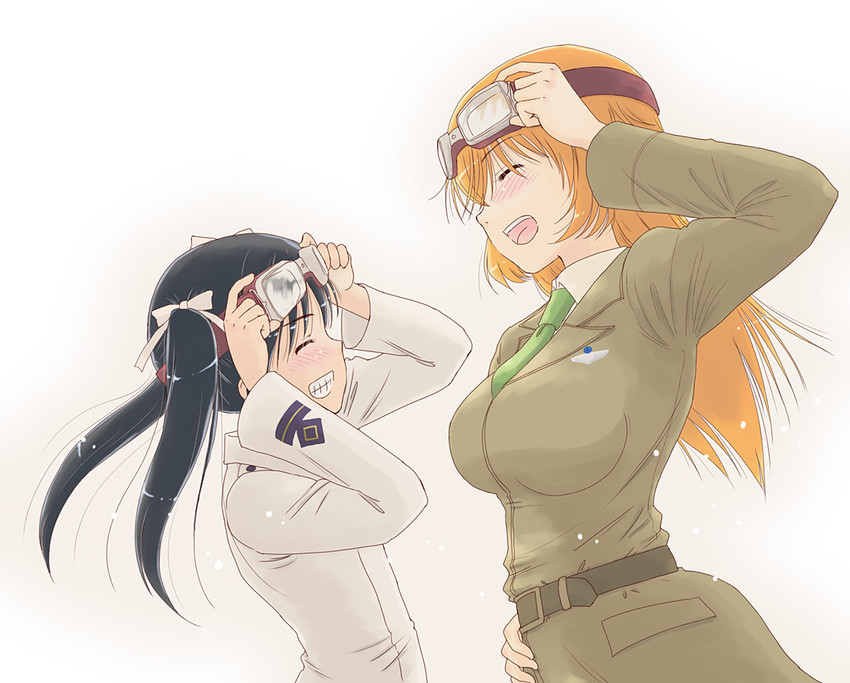 charlotte e. yeager and francesca lucchini (world witches series and 1 more) drawn by takahashi_mugi