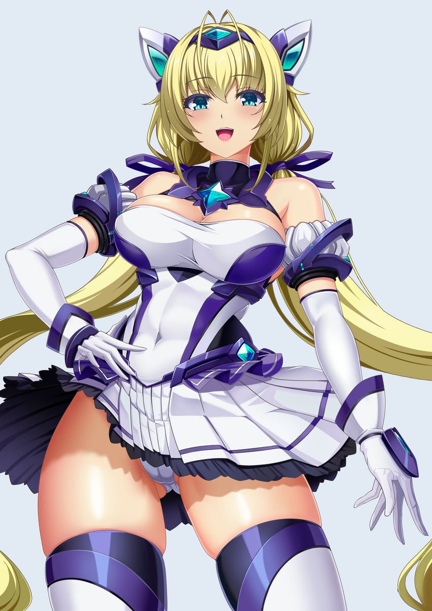 katsuragi souma and exs-tia spica (kouyoku senki exs-tia) drawn by harold_japan