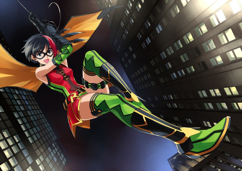 robin and carrie kelley (dc comics and 2 more) drawn by kriss_sison