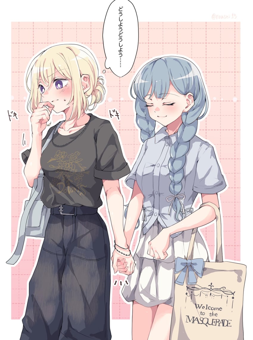togawa sakiko and misumi uika (bang dream! and 1 more) drawn by rousei