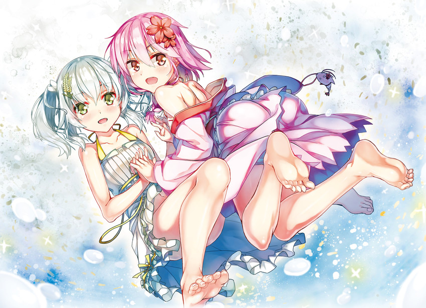 xuan ying, suiji, and baimi (sergestid shrimp in tungkang and 1 more) drawn by 90i