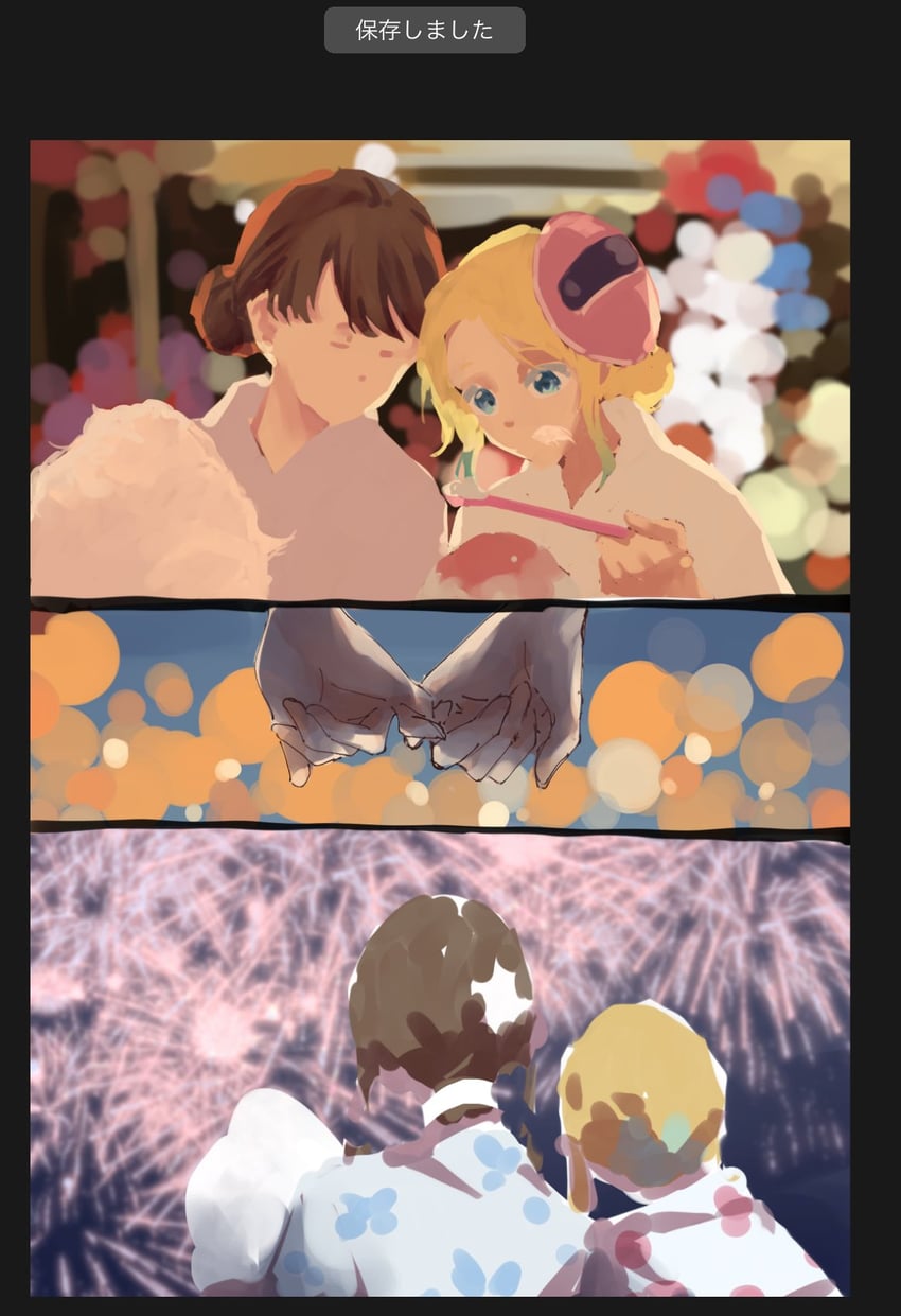 fujishima megumi and osawa rurino (love live! and 1 more) drawn by l9525