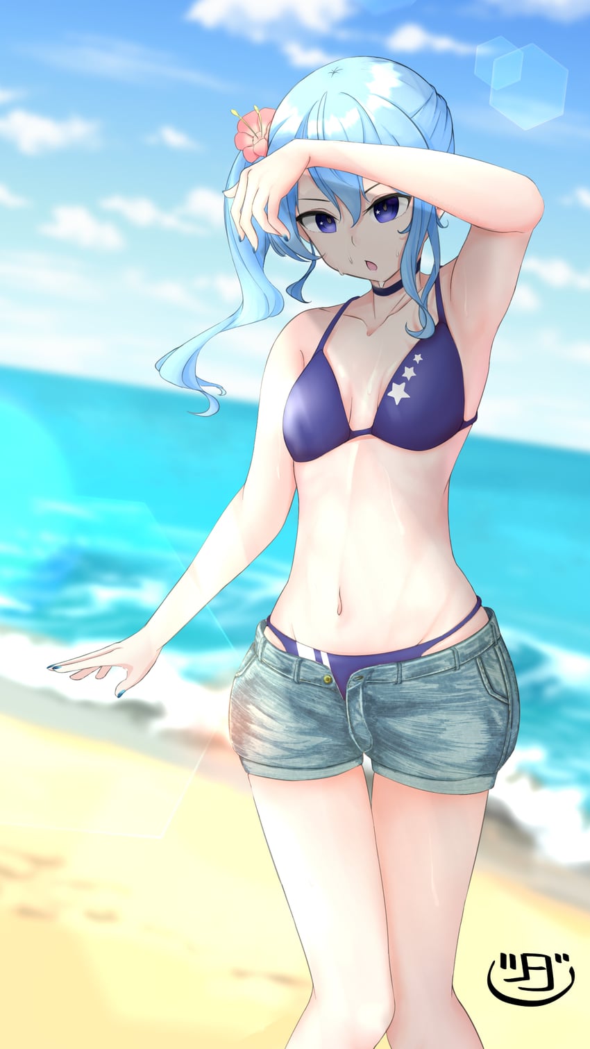 hoshimachi suisei (hololive) drawn by typetm0803
