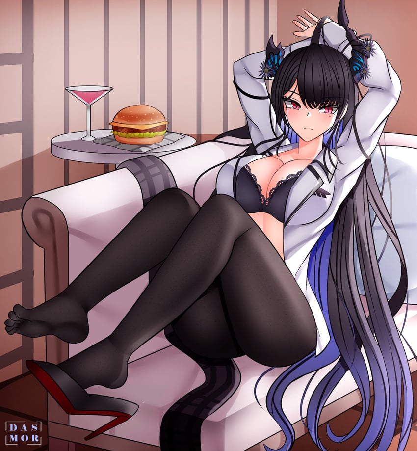 nerissa ravencroft (hololive and 1 more) drawn by dasmortred
